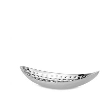 Bol pentru fructe Boat, Hermann Bauer, 54x29, inox, argintiu