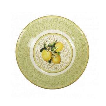 Bol salata Limoni, Brandani, 31.5 x 7 cm, portelan New Bone China