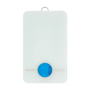 Cantar de bucatarie, Brabantia, Tasty+, display LCD, 26.5x15.2x2 cm, sticla/inox, gri deschis