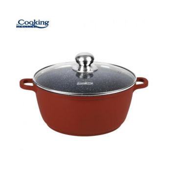Cratita aluminiu cu capac 20x9 cm, 2.5 L, Calabria, Cooking by Heinner