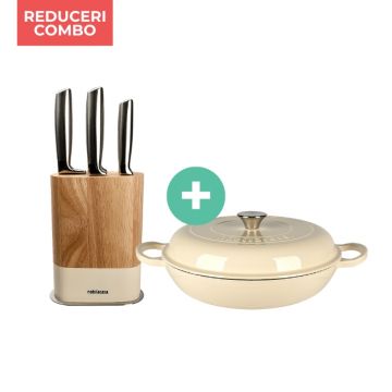 Cratita din fonta ENJOY COOKING+Set cutite APOLLO Cratita din fonta ENJOY COOKING+Set cutite APOLLO