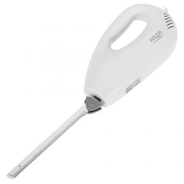Cutit electric Adler AD 4512, 180 W, 27.5 cm, Inox (Alb)