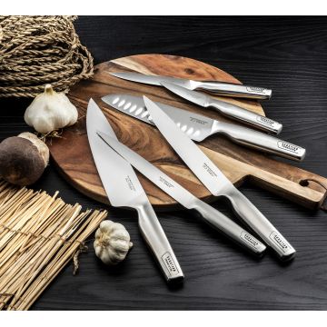 Cutitul bucatarului Asean, Sabatier Trompette, 20 cm, inox 13/0, argintiu