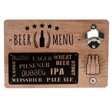 Desfacator Beer Menu, 30x20x4 cm, MDF