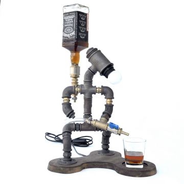 Dispenser bauturi, Evila Originals, Dsp006, 37x40x27 cm, Metal, Nuc / Negru