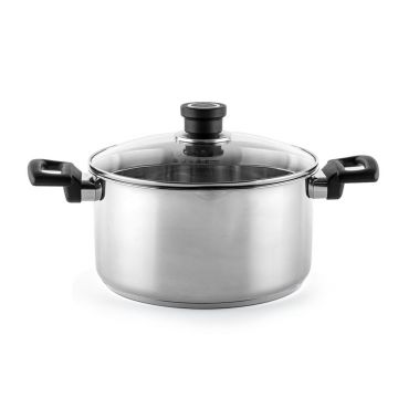 Oala cu capac Sophia, Luigi Ferrero, 24x13 cm, 5.4 L, inox