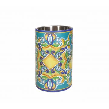 Racitor sticla de vin, Citrus Blue edge, Brandani, 12x19 cm, inox