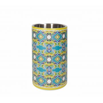 Racitor sticla de vin, Citrus Yellow edge, Brandani, 12x19 cm, inox