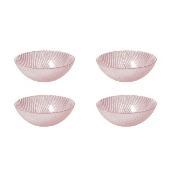 Set 4 boluri Galassia, Andrea Fontebasso, 16 cm, sticla, roz
