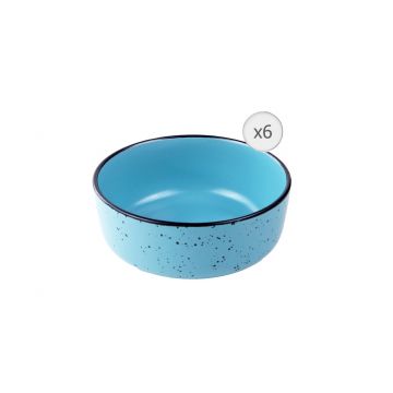 Set 6 boluri Electra, Heinner, Ø16 cm, ceramica, albastru