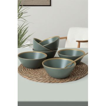 Set boluri, Keramika, 275KRM1905, Ceramica , Nu absoarbe apa, Verde