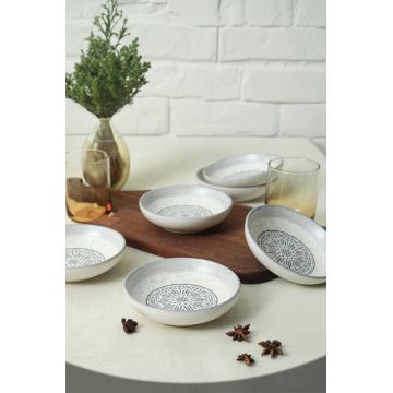 Set boluri pentru sos, Keramika, 275KRM2133, Ceramica , Nu absoarbe apa, Alb mat