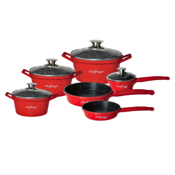 Set Cratite 6 Piese Cheffinger Diamond  Acoperire cu marmura