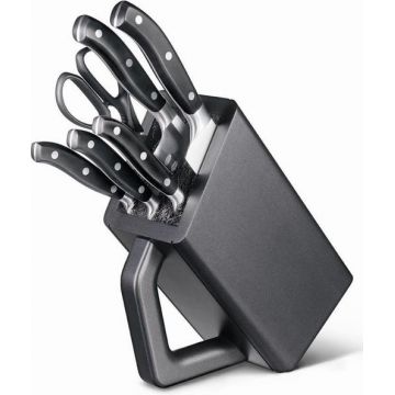 Set de cutite cu suport Victorinox Grabd Maitre, 6 piese (Negru)