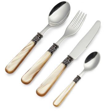 Set tacamuri 16 piese, Amber, Brandani, inox