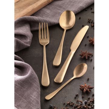 Set tacamuri 16 piese, Old Gold, Brandani, inox, auriu