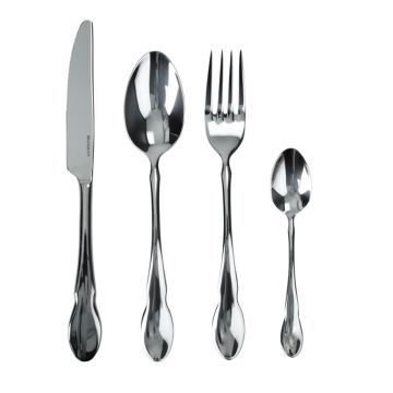 Set tacamuri 24 piese, Antichi Shiny, Brandani, inox