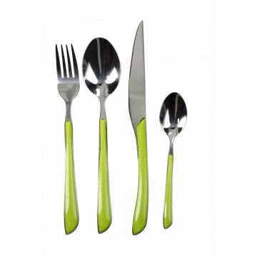Set tacamuri 24 piese, Lime, Brandani, inox, verde lime