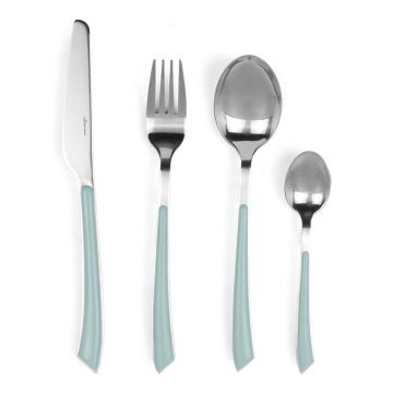 Set tacamuri 24 piese, Luigi Ferrero Norsk FR-2431CS, inox, albastru deschis
