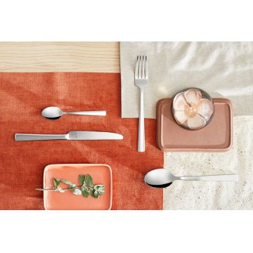 Set tacamuri 60 piese, Moderno, Amefa, 6 persoane, inox 18/10, argintiu