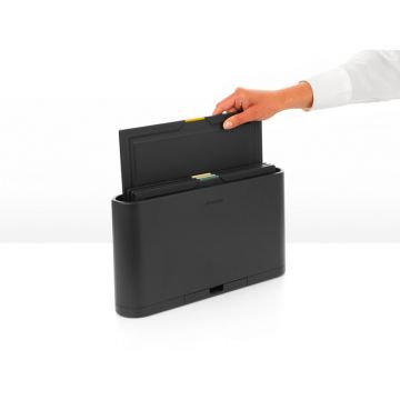 Set tocatoare 4 piese, Brabantia, Tasty+, 36x7x21.8 cm, plastic, gri inchis