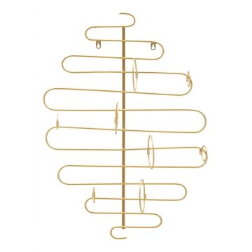 Suport pentru sticle Alid, Mauro Ferretti, 53x13x72 cm, fier, auriu