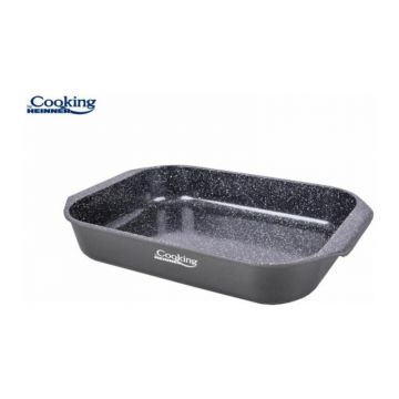 Tava aluminiu cu acoperire ceramica 39.5 x 26 cm, Dark Line, Cooking by Heinner