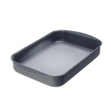 Tava copt Moneta, Aluminiu, Antiaderenta, Gri inchis, 25x35 cm