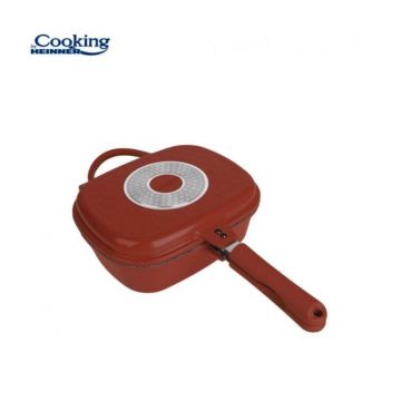 Tigaie dubla aluminiu 30x12.5 cm, Calabria, Cooking by Heinner