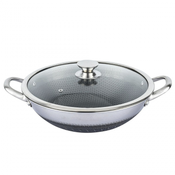 Tigaie Wok Cheffinger din otel inoxidabil  Interior 3D Fagure