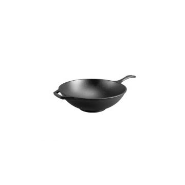 Tigaie Wok din fonta cu maner Chef Collection Lodge 31 cm L-C12W