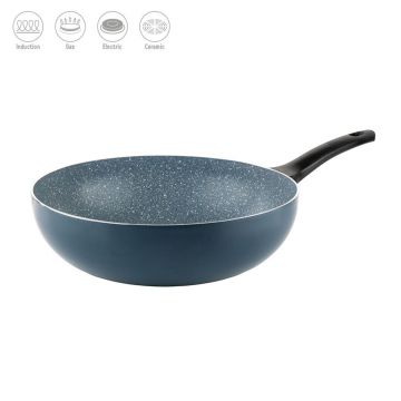 Tigaie Wok Prima, Luigi Ferrero, 30x9 cm, aluminiu presat