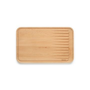 Tocator pentru carne, Brabantia, Profile, 40x25x1.9 cm, lemn de fag, natural