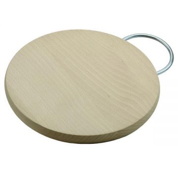 Tocator rotund cu suport metalic, 2 in 1, 20 cm