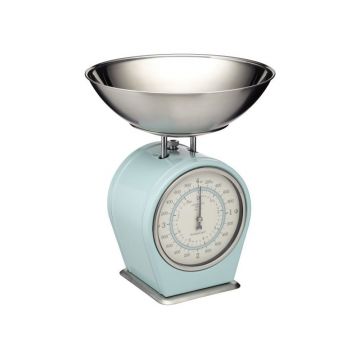 Cântar de bucătărie Kitchen Craft Living Nostalgia, 4 kg, albastru
