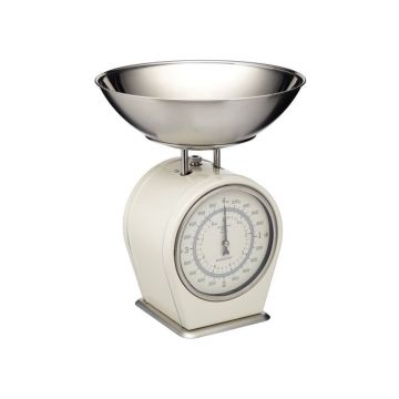 Cântar de bucătărie Kitchen Craft Living Nostalgia, 4 kg, crem