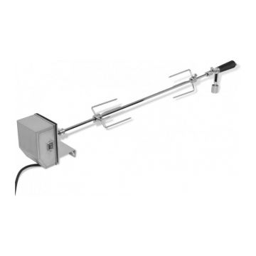 Rotisor cu motor profesional pentru bbq, otel, 900 mm