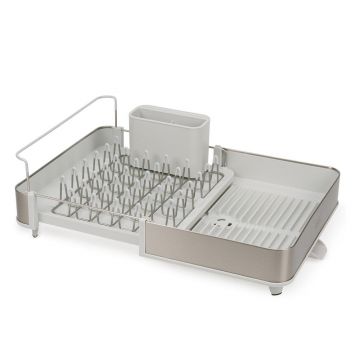 Scurgător de vase argintiu din metal Extend – Joseph Joseph