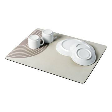 Scurgător de vase bej din cauciuc 50x40 cm Dima – Wenko