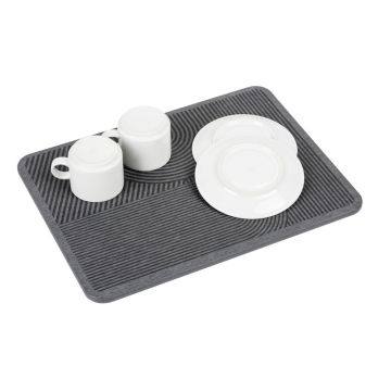 Scurgător de vase gri din diatomit 40x30 cm Damon – Wenko