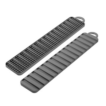 Scurgător de vase gri din plastic 42x8 cm Gravity – Metaltex