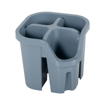Scurgător pentru tacâmuri din plastic reciclat Addis Eco Range, gri