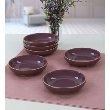 Set boluri pentru sos, Keramika, 275KRM1459, Ceramica, Mov