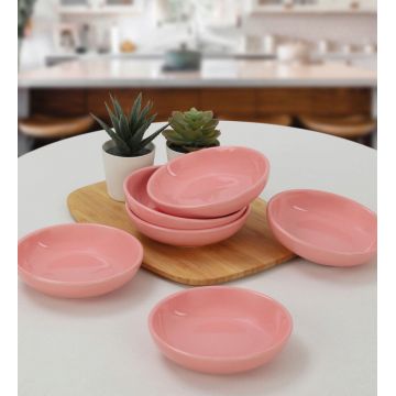 Set boluri pentru sos, Keramika, 275KRM1461, Ceramica, Roz