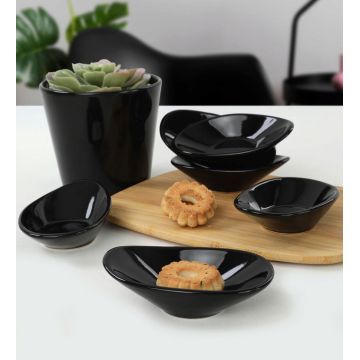 Set boluri pentru sos, Keramika, 275KRM1482, Ceramica, Negru
