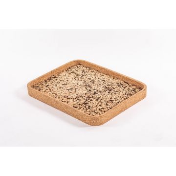 Tavă din plută 32.5x42 cm Querco – ZicZac