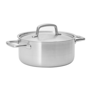 Cratiță cu capac din oțel inoxidabil 4 l adecvată pentru plita cu inducție Lucca 3.0 – FABINI