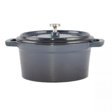 Cratita din Fonta Emailata, Mini, 14 cm, 600 ml, Perfect Home