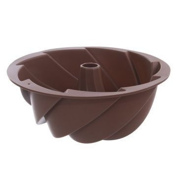 Formă de copt din silicon Orion Flower, ø 23,5 cm, maro