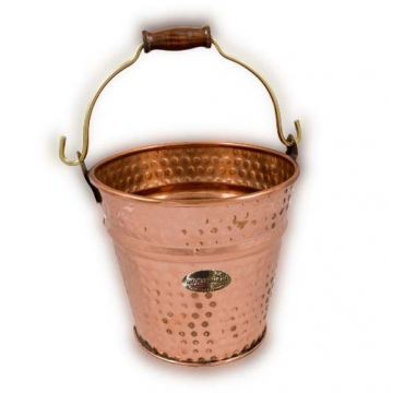 Galeata din Cupru pentru Gheata, Apa, Sticle de Vin, Sampanie, 4 Litri